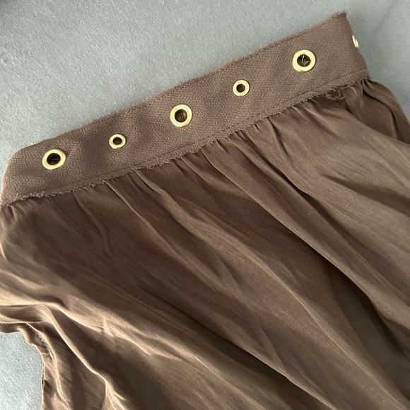 Chico’s Ring Trim Blouse-Espresso Size 2 - Picture 3 of 3